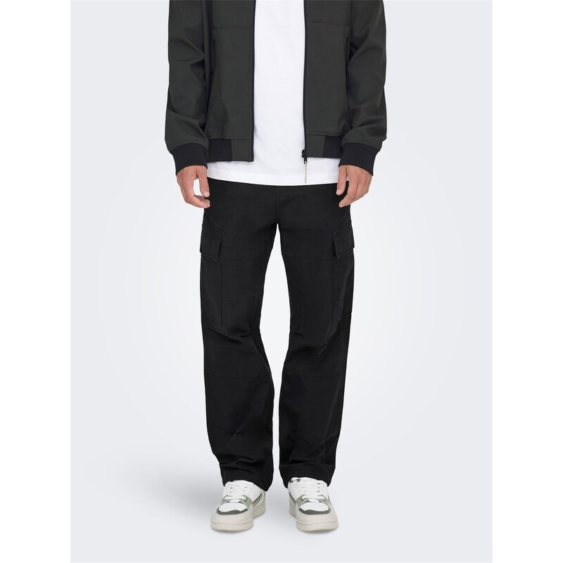Kalhoty Only and Sons Black 6191796