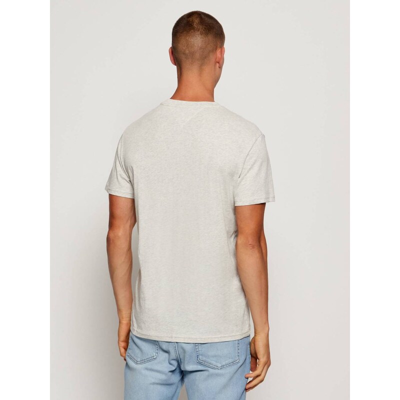 Tommy Jeans pánské šedé triko