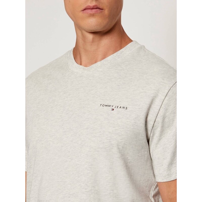Tommy Jeans pánské šedé triko