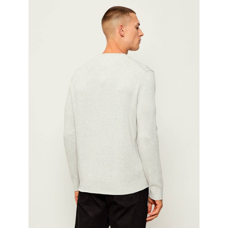 Tommy Jeans pánský šedý svetr