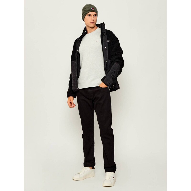 Tommy Jeans pánský šedý svetr