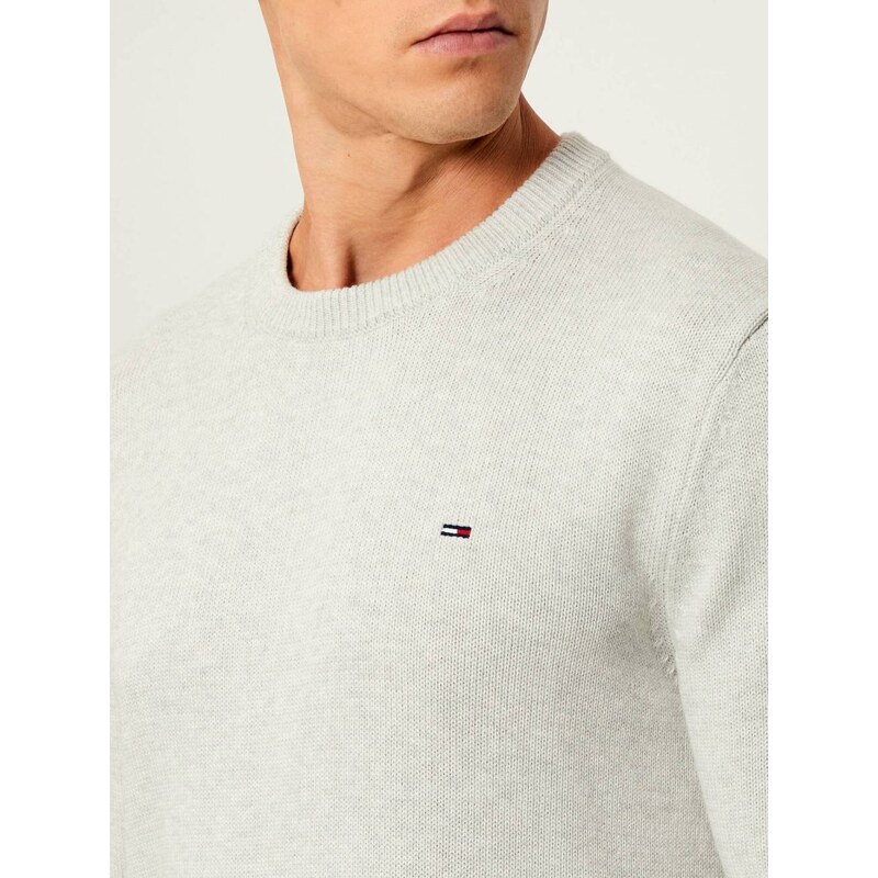 Tommy Jeans pánský šedý svetr
