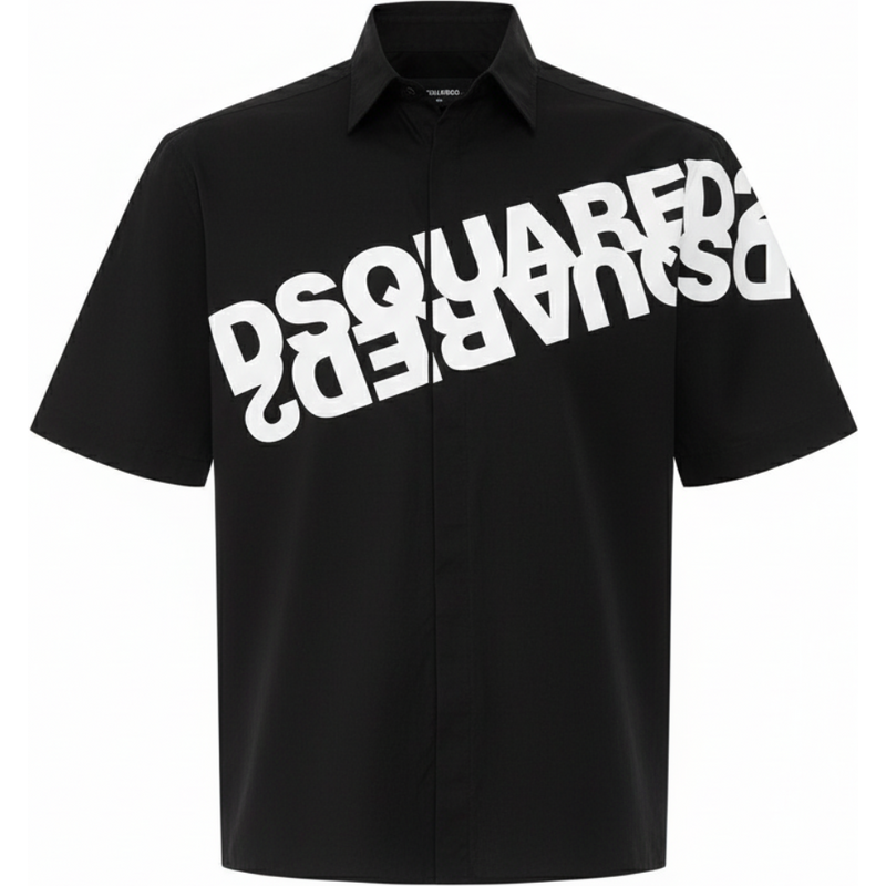 DSQUARED2 Mirror Logo Black košeľa