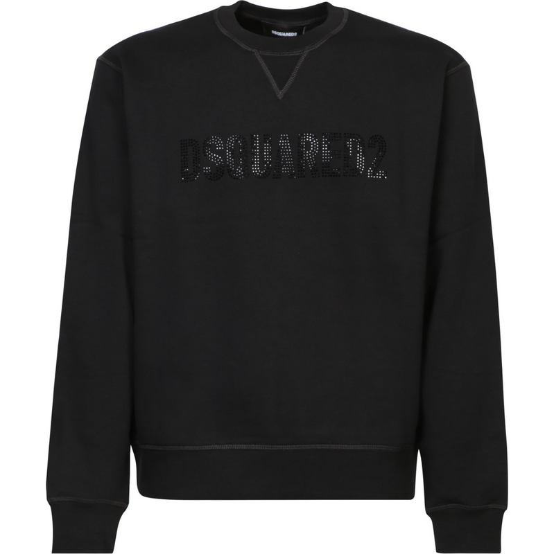 DSQUARED2 Glowing Logo Black mikina