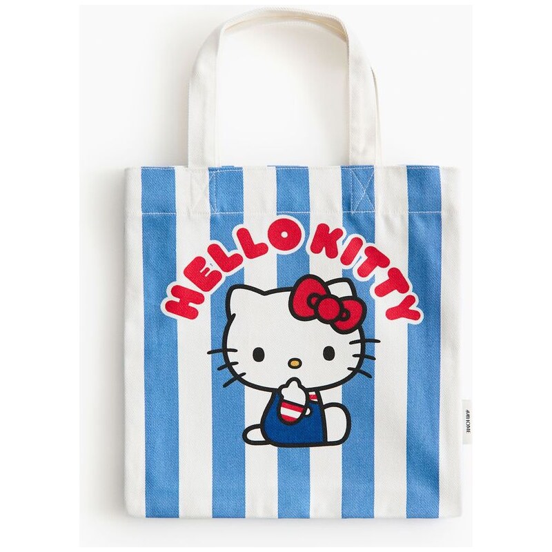 H&M - Taškas tištěným motivem a uchy - Modrá/Hello Kitty