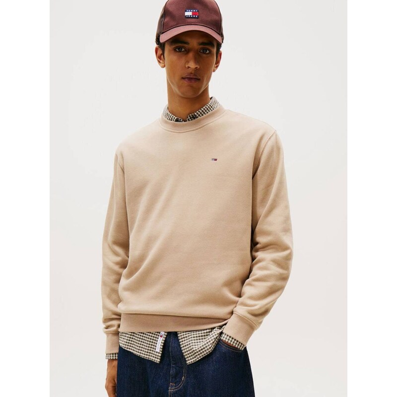 Tommy Jeans pánská světle hnědá mikina