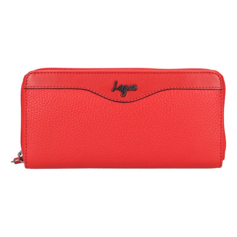 Dámská kožená peněženka Lagen LG 833 Red 76517719