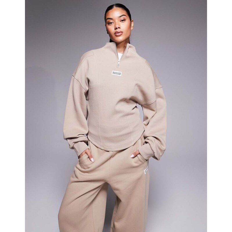 ASOS Weekend Collective Weekend Collective co-ord heavyweight half zip 109239715