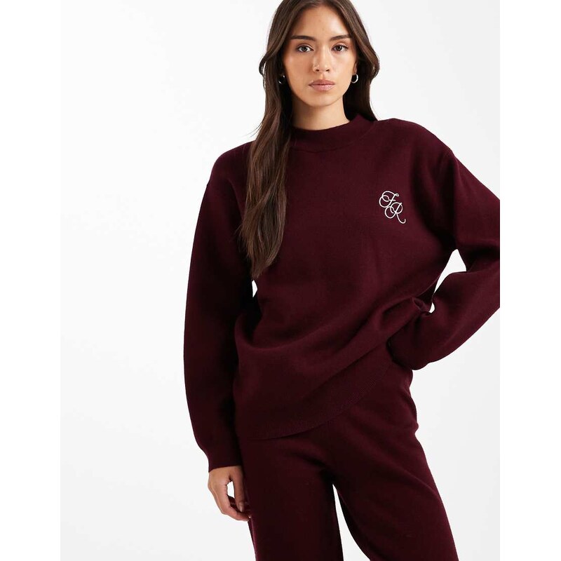4th & Reckless knitted embroidered logo detail jumper co-ord in 109239743