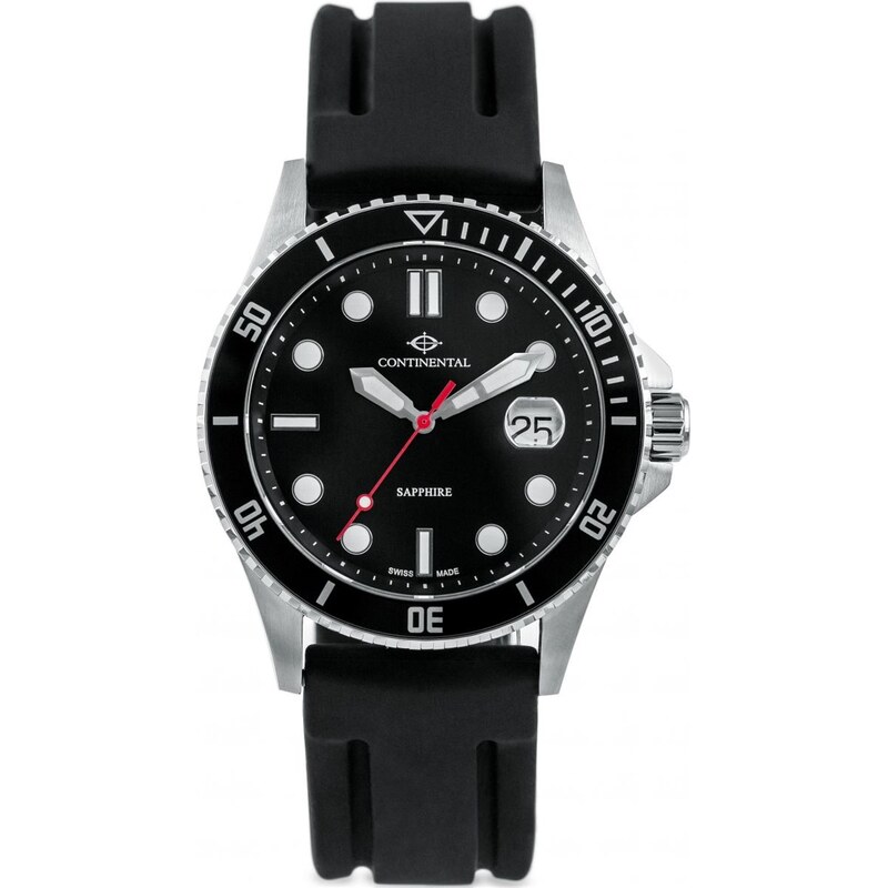Hodinky Continental Silver and Black 335876