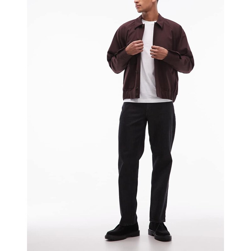 ASOS DESIGN straight jeans in black