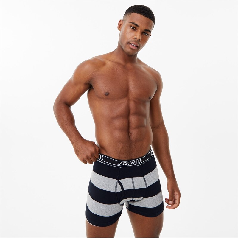 Boxerky Jack Wills Black Stripe 3463858