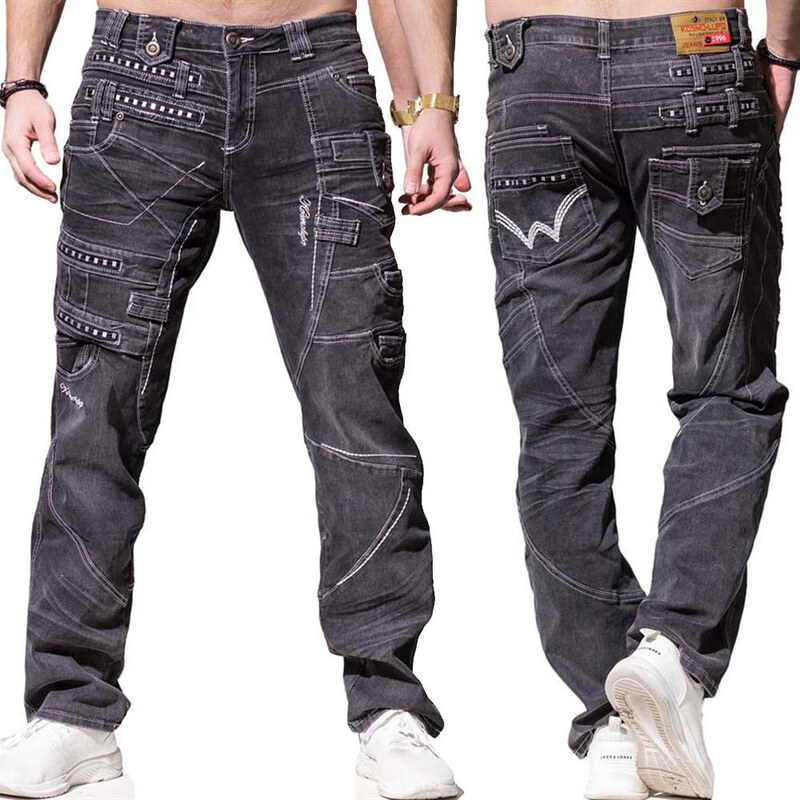 KOSMO LUPO kalhoty pánské KM001-2 L:32 džíny jeans