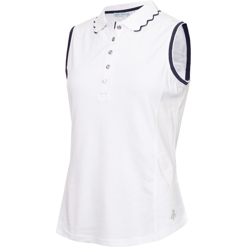 Tričko Calvin Klein Golf Wht-Nvy 4065214