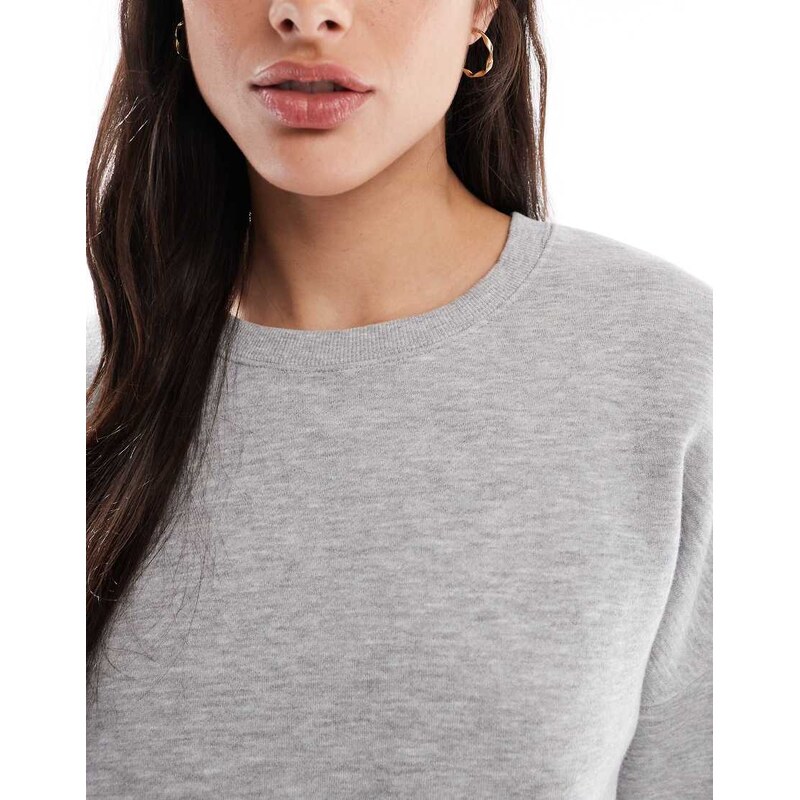 Vero Moda Tall oversized sweatshirt co-ord in light grey