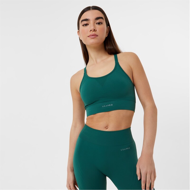 Sportovní podprsenka USA Pro Forest Green 8111671 109252223