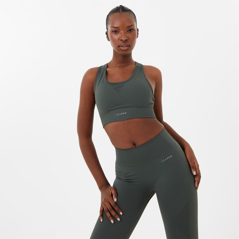 Sportovní podprsenka USA Pro Khaki 4475120