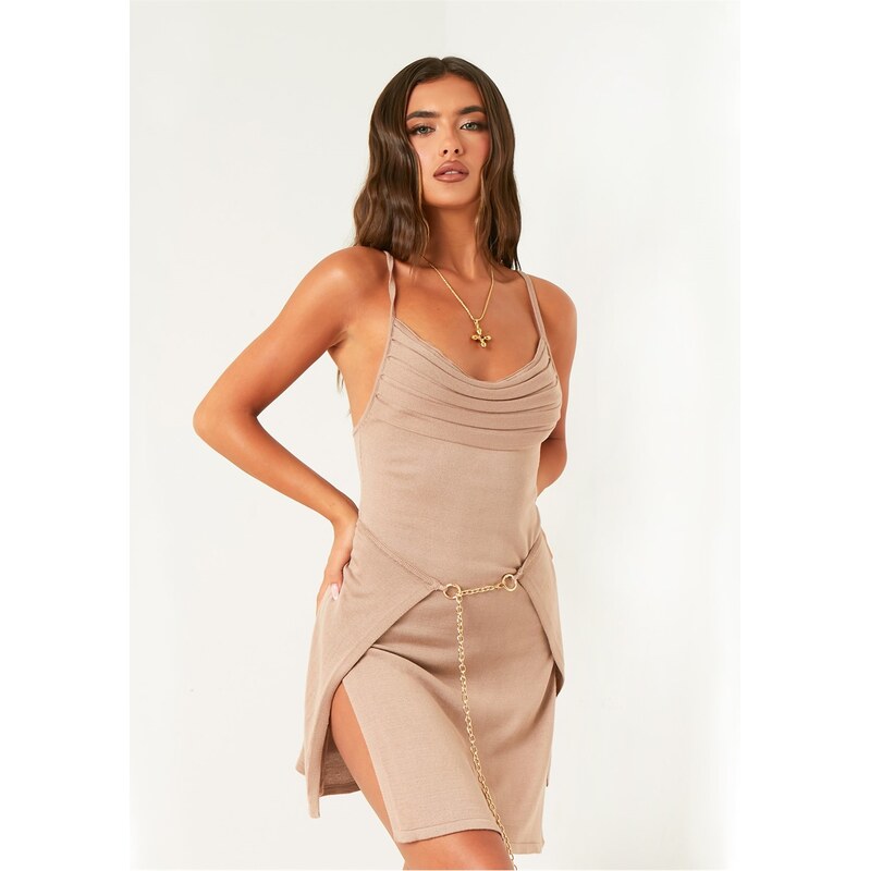 Šaty Missy Empire Sand 6127690 109255344