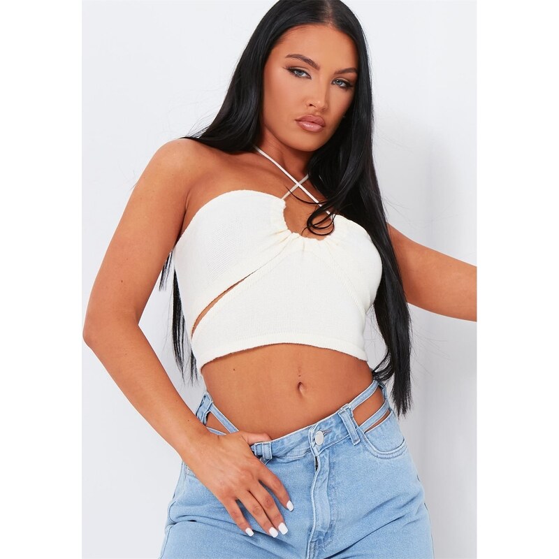 Tričko Missy Empire Cream 9314926 109255971