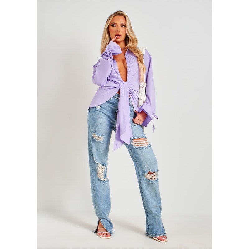Košile Missy Empire Lilac 7701101 109256207