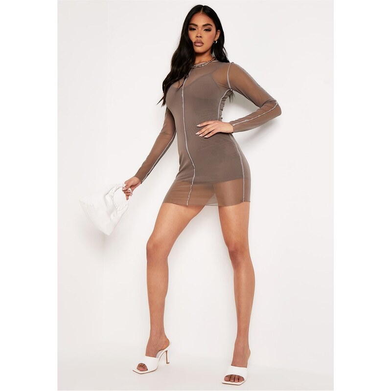 Šaty Missy Empire Khaki 3407909 109256258
