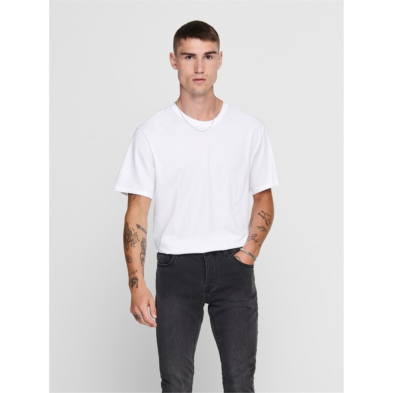 Tričko Only and Sons White 9675587