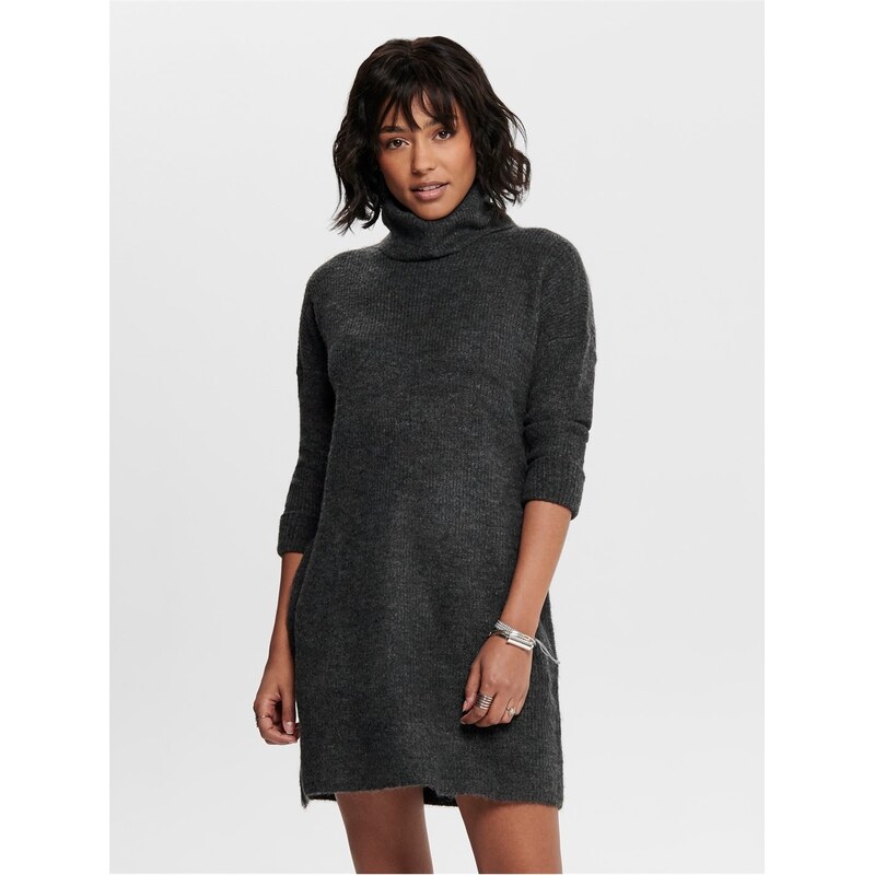 Šaty Only Dk Grey Melange 5235455