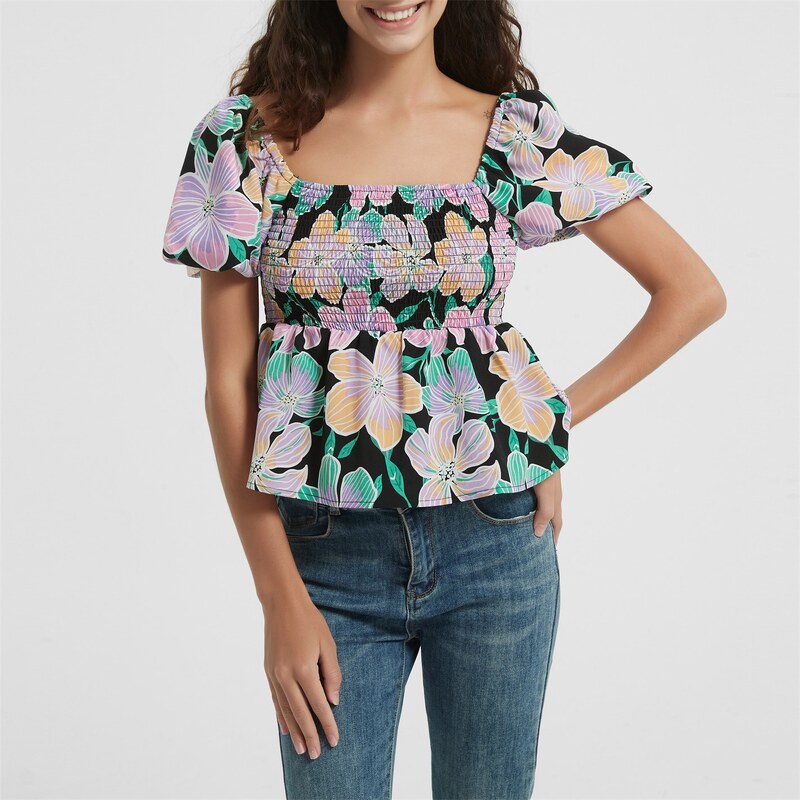 Košile Be You Black Floral 469216 109259287