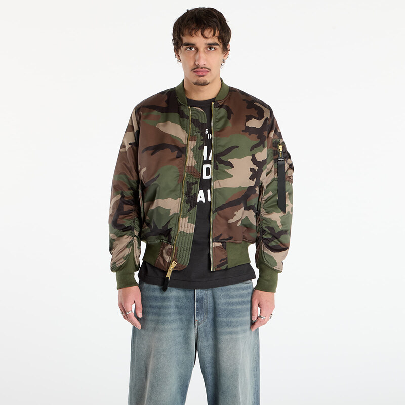 Bunda Alpha Industries MA-1 Base Flight Jacket Camo Wdl Camo 65