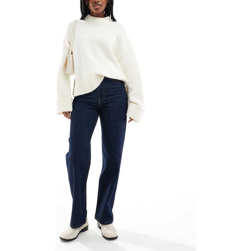 Tommy Jeans Layla high rise slim straight jeans in indigo wash-Navy 109280462