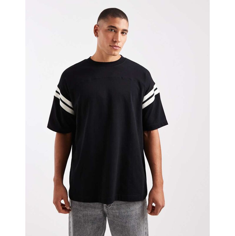 ASOS DESIGN heavyweight boxy oversized t-shirt with contrast