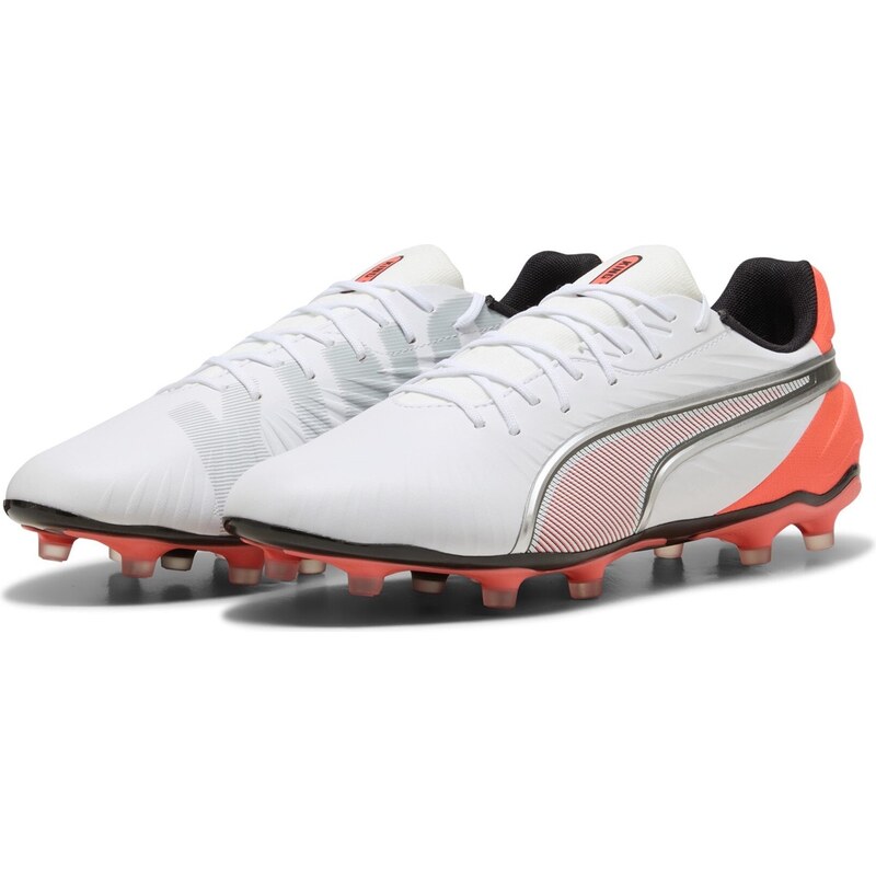 Kopačky Puma Mens PUMA King Match 5 Firm Ground White 374985