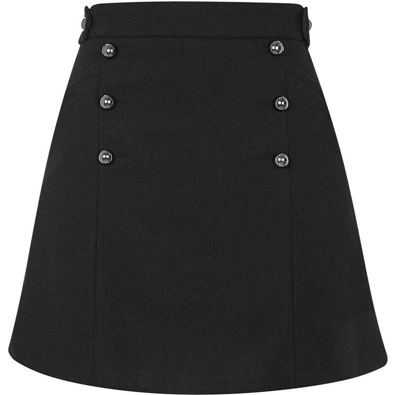 Topshop TALL Wool A-Line Skirt