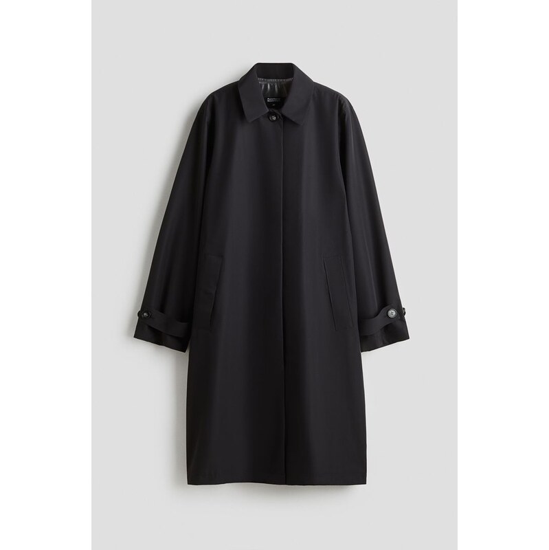 H&M - Kabát car coat Waterproof - Černá