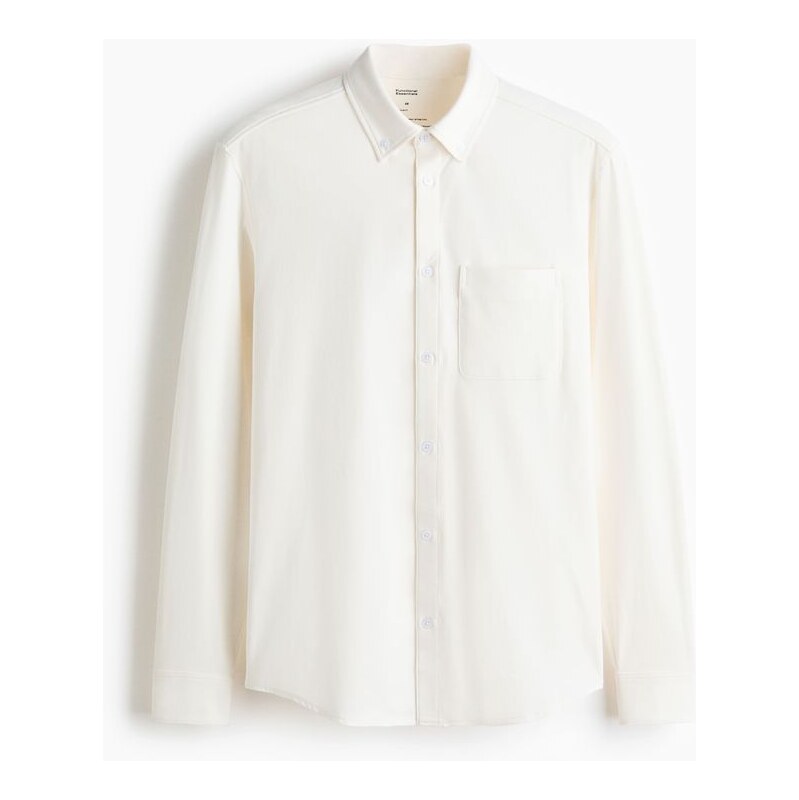 H&M - Košile Four-way Stretch - Bílá
