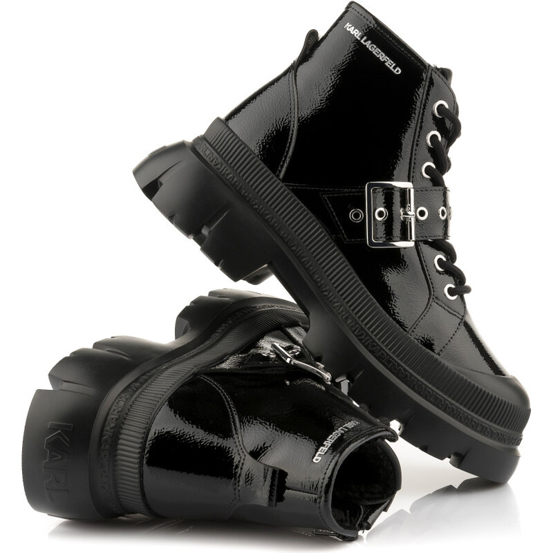 KOTNÍKOVÁ OBUV KARL LAGERFELD TREKKA MAX MID LACE STRAP