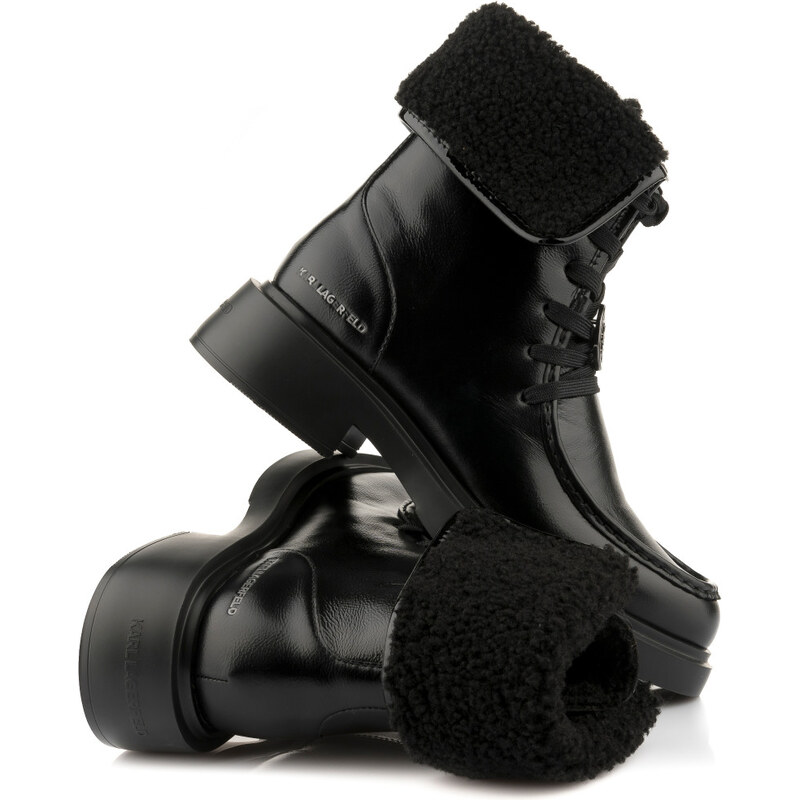 KOTNÍKOVÁ OBUV KARL LAGERFELD MACIE MOC TOE FOLDOVER BOOT