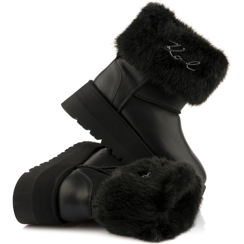 SNĚHULE KARL LAGERFELD SKYLAR SIGNIA KOLLAR MID BOOT