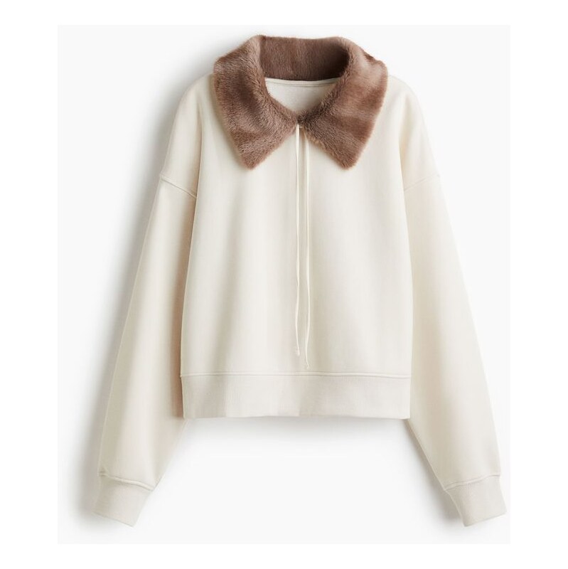H&M - Mikinas límcem - Krémová