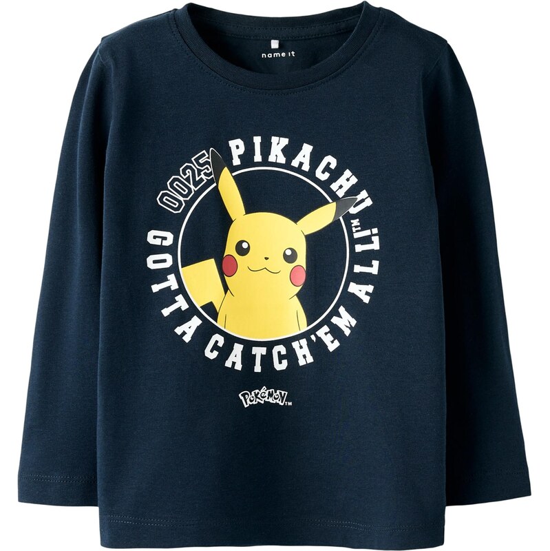 NAME IT Tričko NMMVOSRIC POKEMON námořnická modř / žlutá /