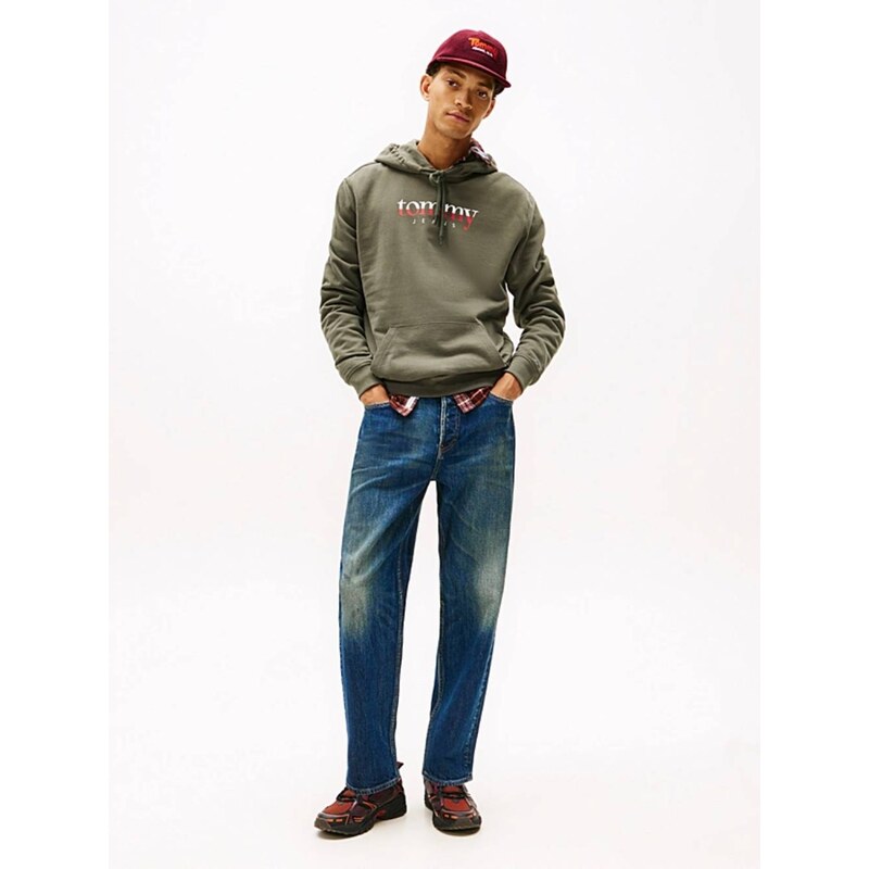 Tommy Jeans pánská khaki mikina