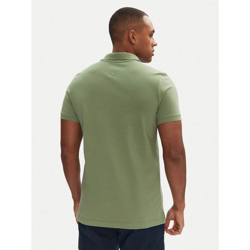Tommy Jeans pánské khaki polo triko