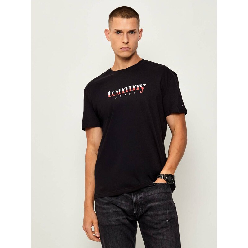 Tommy Jeans pánské černé triko