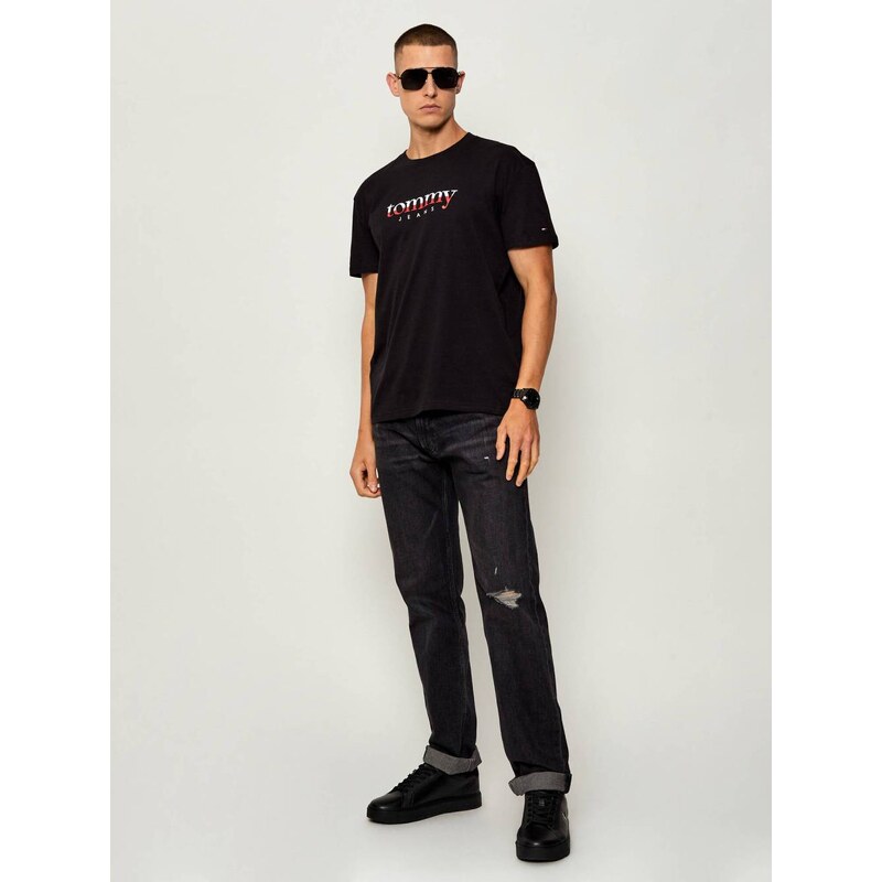 Tommy Jeans pánské černé triko