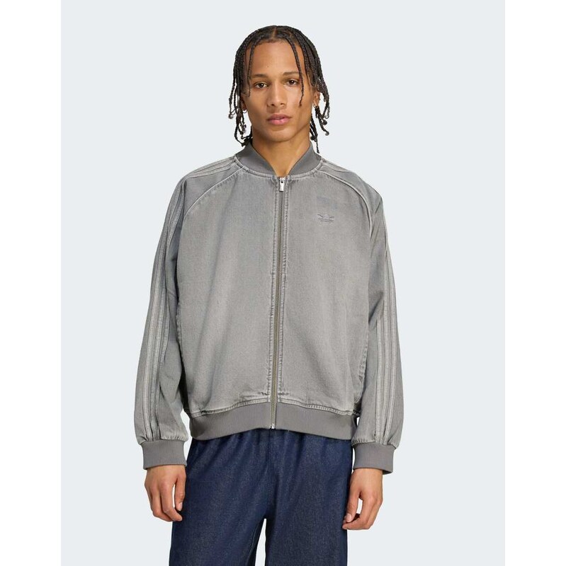 adidas Originals Sst adicolor loose sst denim black wash jacket