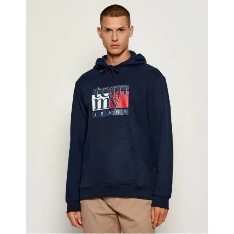 Tommy Jeans pánská modrá mikina