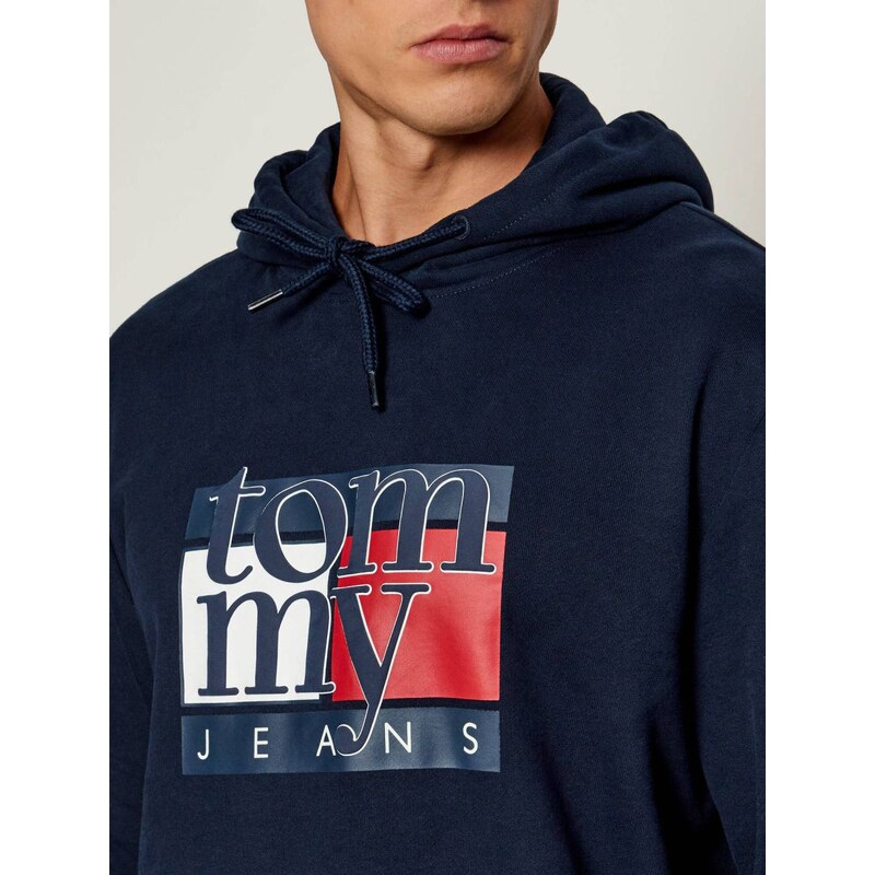 Tommy Jeans pánská modrá mikina