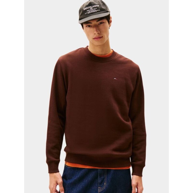Tommy Jeans pánská hnědá mikina