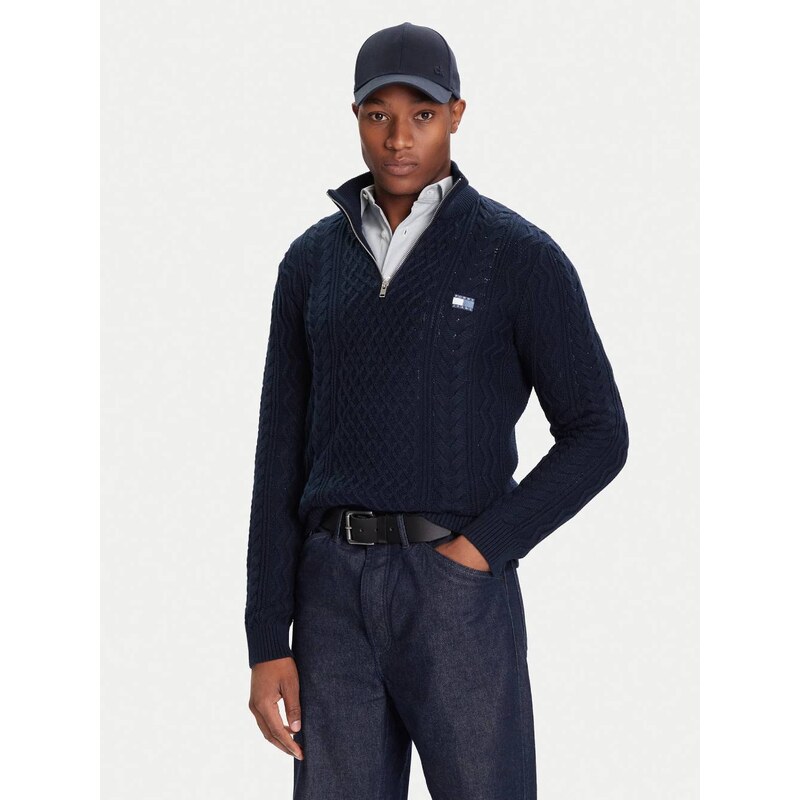 Tommy Jeans pánský modrý svetr