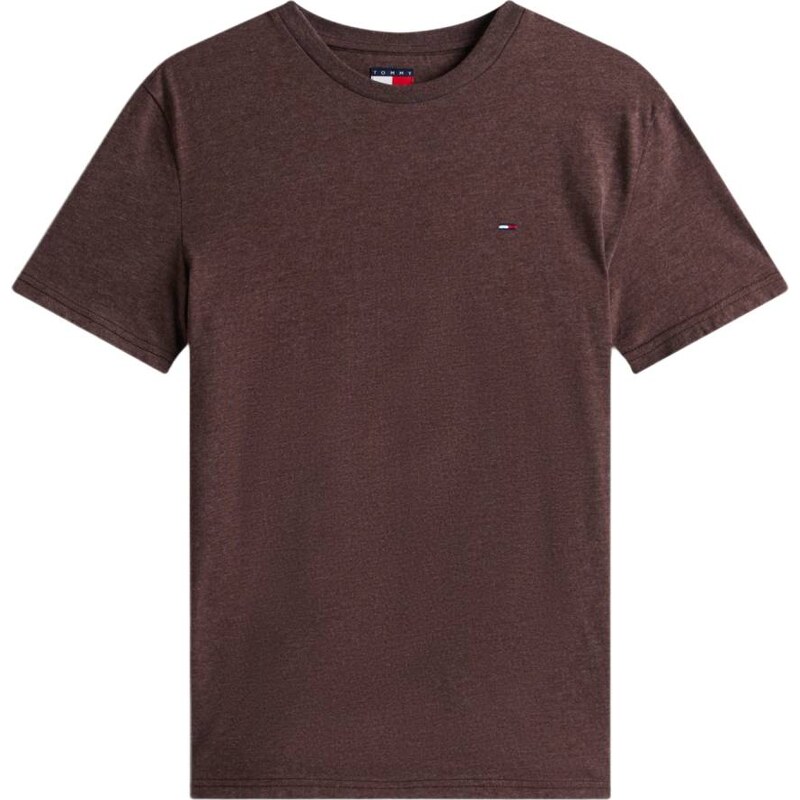 Tommy Jeans pánské hnědé triko